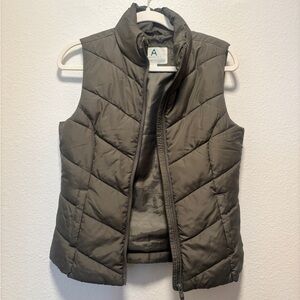 Aeropostale Khaki Puffer Vest